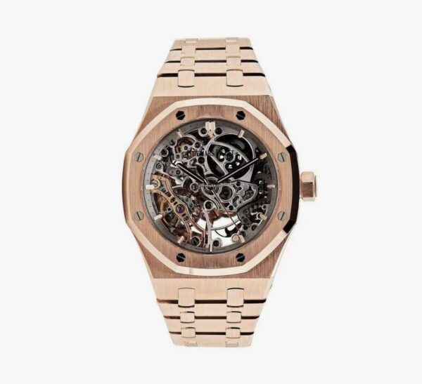 audemart piguet skeleton rose gold