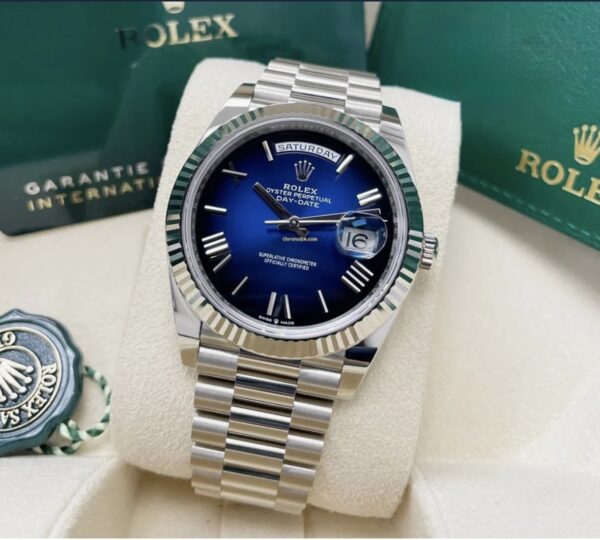 Rolex daydate blue ombre dials