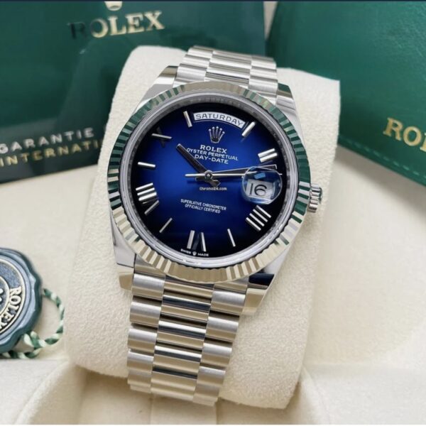 Rolex daydate blue ombre dials